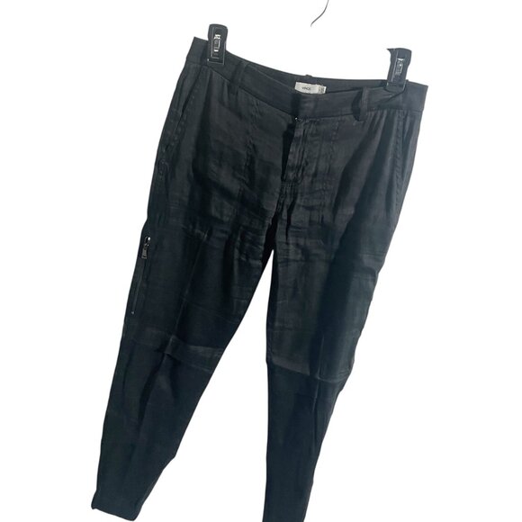 Vince Womens Black Jogger Pants Size 0 Cropped Lightweight Tapered - Picture 3 of 7